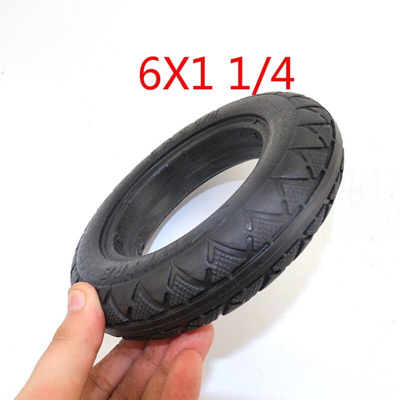 6X1 1/4 solid tires 6 inch electric scooter Mini electric car non inflatable solid tyres