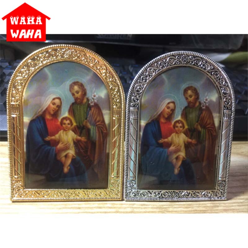 Europæisk stil bue af den hellige skærm dekoration jesus religiøse mentale ikon boligdekoration jul