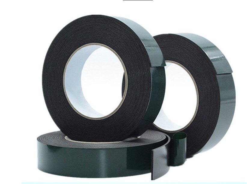 10m Double Sided Tape Strong Adhesive Black Foam Tape for Cell Phone Repair Gasket Screen PCB Dust Proof (1mm Thick)