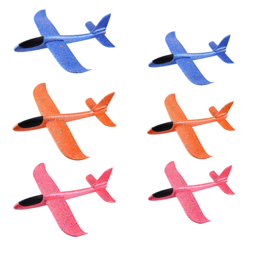 5pcs Big Hand Launch Throwing Glider Aircraft Inertial Foam EPP Airplane Toy Children Plane Models Outdoor Fun Toy