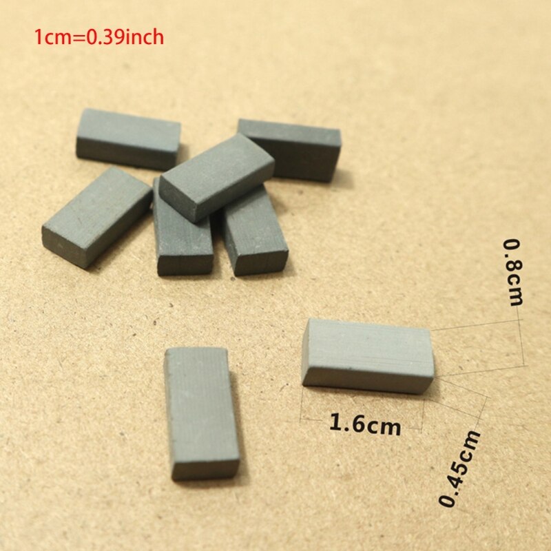 100 Stuks 1/16 Miniatuur Simulatie Baksteen Diy Zand Tafel Diorama Landschap Landschap 54DF