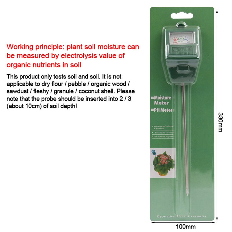 Soil Moisture Sensor Measurement Tester Moisture Hygrometer Hydroponics Gardening Plant Water Flower Soil PH Tester Light Meter