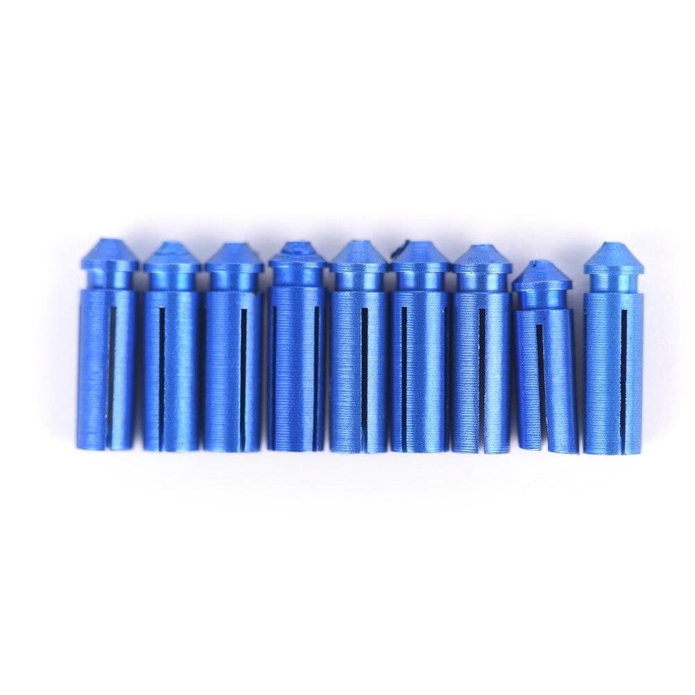! anodiseret aluminium dart flight savers / beskyttere dart tilbehør til stål soft tip 9 stk: Blå