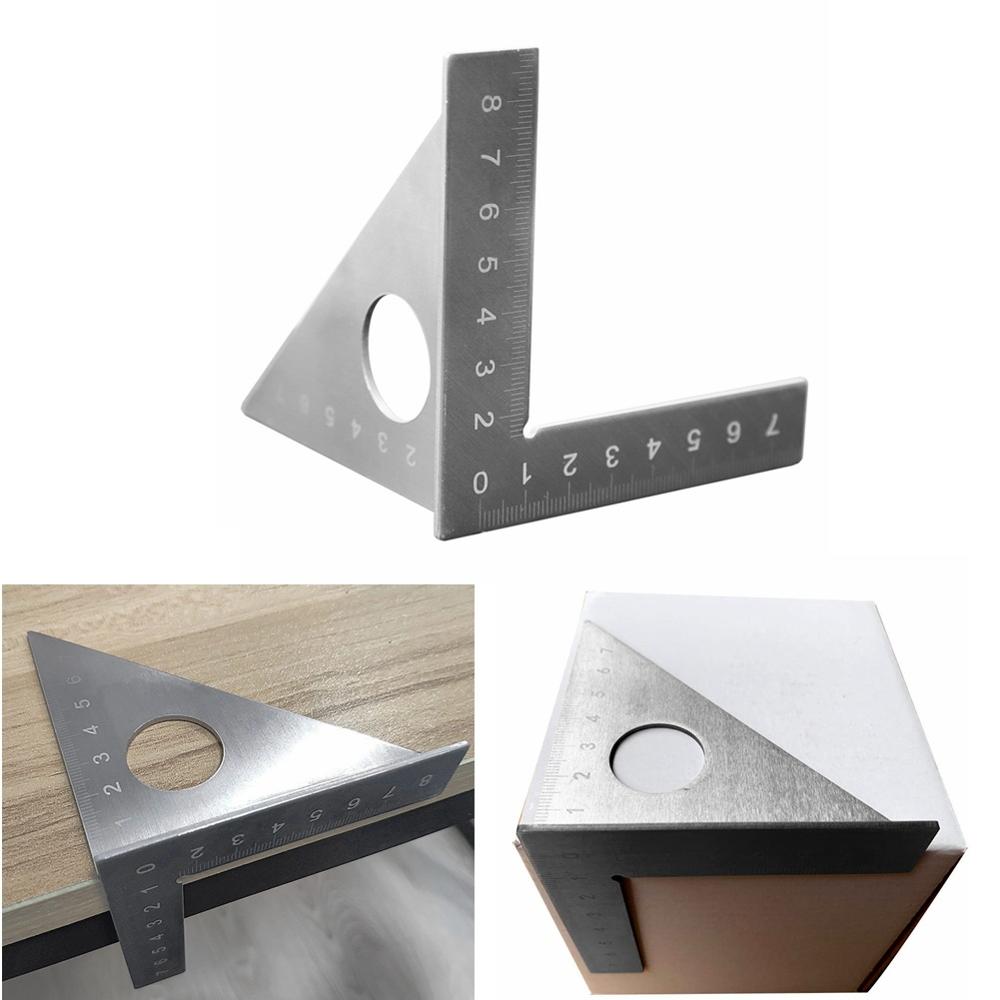 45/90 Degrees Angle Ruler Woodworking Stainless Steel Scriber Finder Protractor Marking Gauge Measure Tool for Carpenter