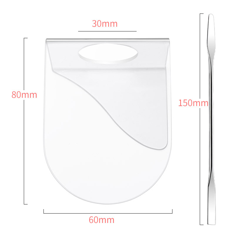 Acryl machen-hoch Mischen Palette Nagel Gel Stiftung Lidschatten Edelstahl Spachtel Kosmetische Mischen Paletten für machen-hoch Manikübetreffend Werkzeug: F