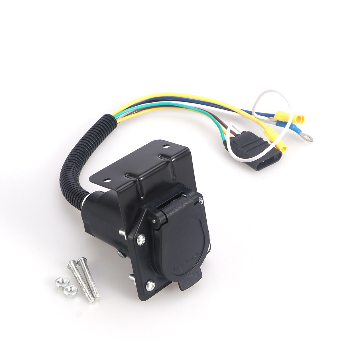 Multi-tow Trailer Adapter Kit Wiring Connector with Socket Connector Mounting Bracket