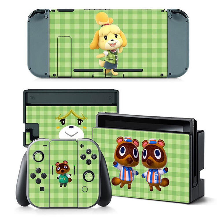 Cute Animal Crossing Vinyl Sticker Detachable Re-usable for Nintendo Switch Console & Joy-Con Controllers: Style 15