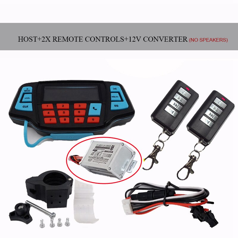 Motorcycle skull loudspeaker With Bluetooth MP3 waterproof Subwoofer Mobile phone call vehicle Electric vehicle Anti theft Color: 14