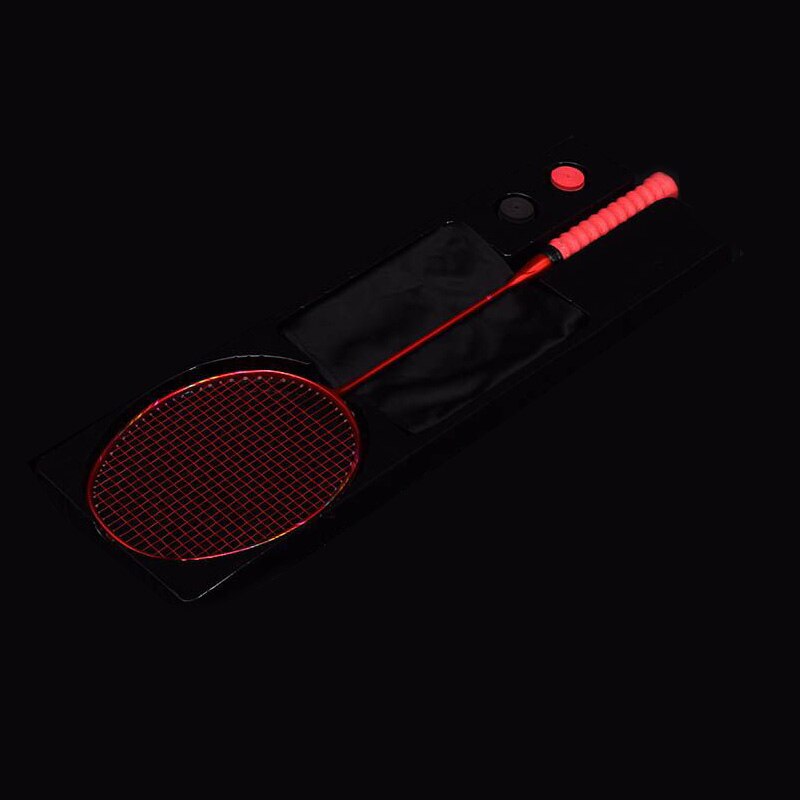 8u carbon integreret badminton ketcher ultra let flerfarvet offensiv single shuttlecock ketcher til spiltræning: 1 stk rød
