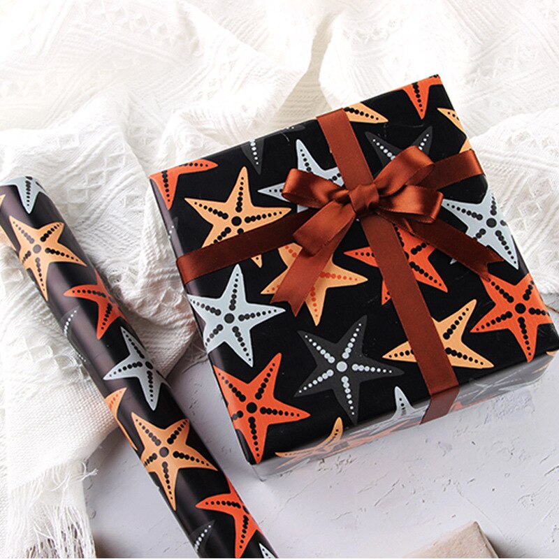 50x70CM Cute Paper Cartoon Toy Wrapping Paper Birthday Wrapping Paper DIY Student Dormitory Wallpaper Bag Book Paper: 02 5sheets