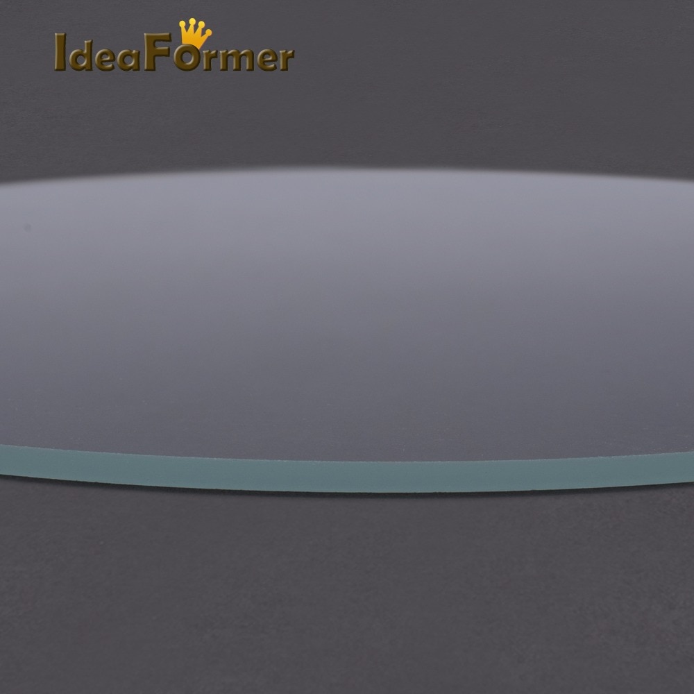 3D Printer Round Borosilicate Glass Tempered Glass plate Diameter 200mm 220mm 240mm heated bed Flat Transparent for Kossel Delta