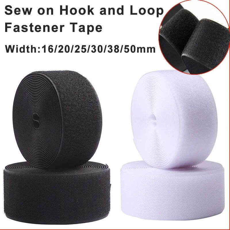 5 Meter NäHenne berühren Verschluss Nicht klebendes Klettverschlussband Magie Nylon Stoffband zum AufnäHenne Zubehör DIY Handwerk