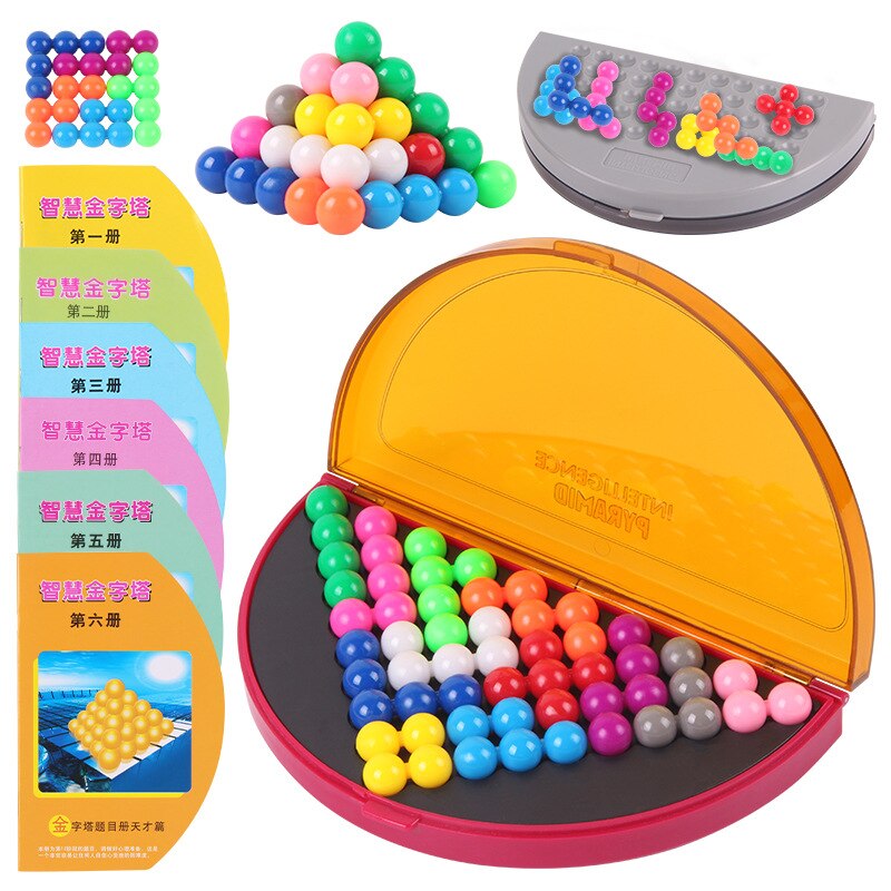 3d puslespill iq perle logisk tankespill 638 utfordringer pyramideplateleker perler intellektuell utvikling pedagogisk spill barneleker