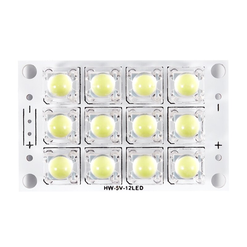 DC 3V 5V 12 LED Super Bright White Piranha LED Circuit Board LED Lights Light Yacht: Default Title