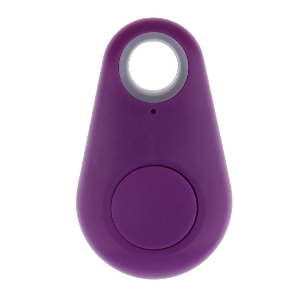 Husdjur barn larm gps locator app kontroll mini bluetooth nyckel hitta spårare: Lila