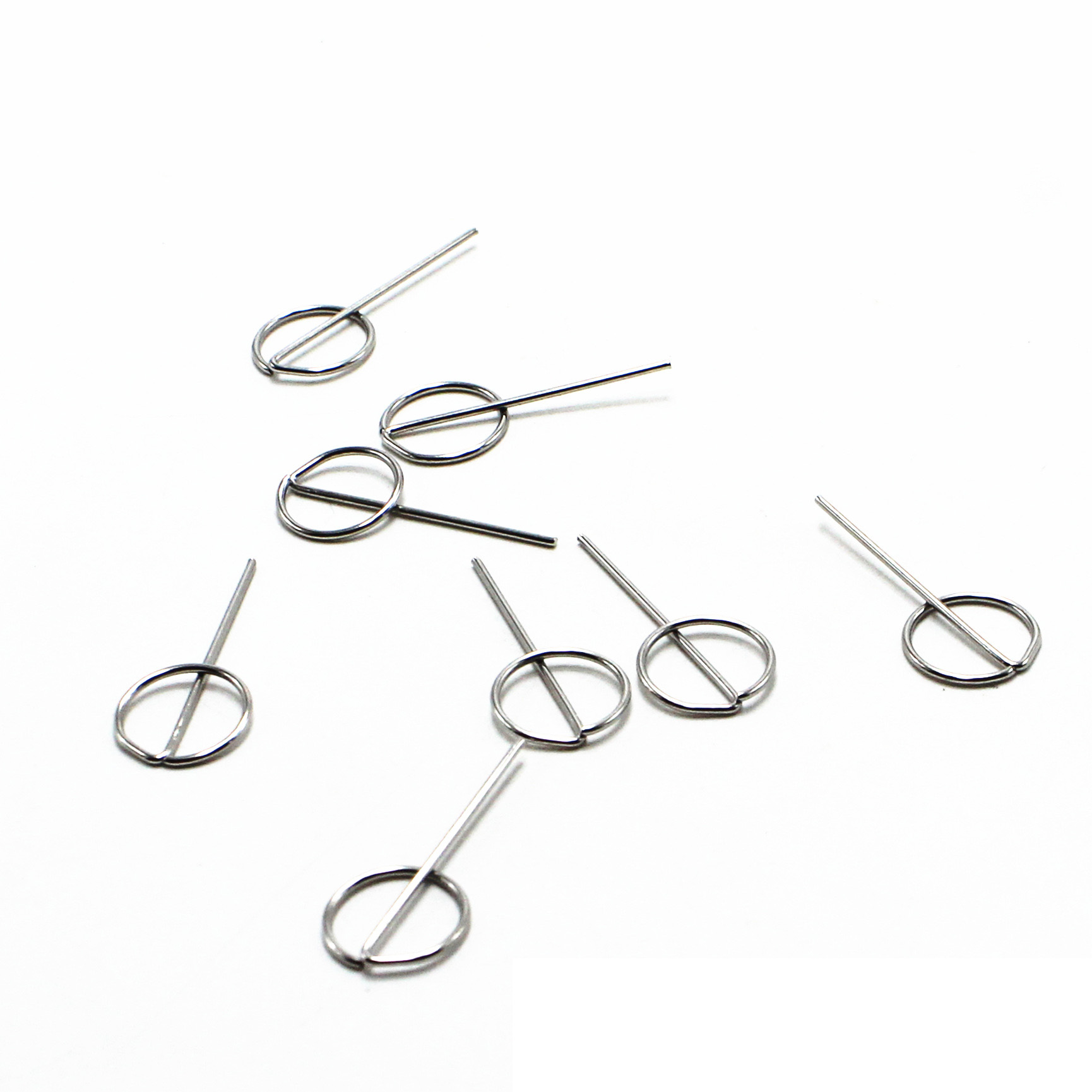 EMagTech 20 Spille Per Rimozione SIM, In Acciaio Inox, 5 Stili Diversi, Antiruggine, Per Tutti I Modelli Di Telefono, Argentate