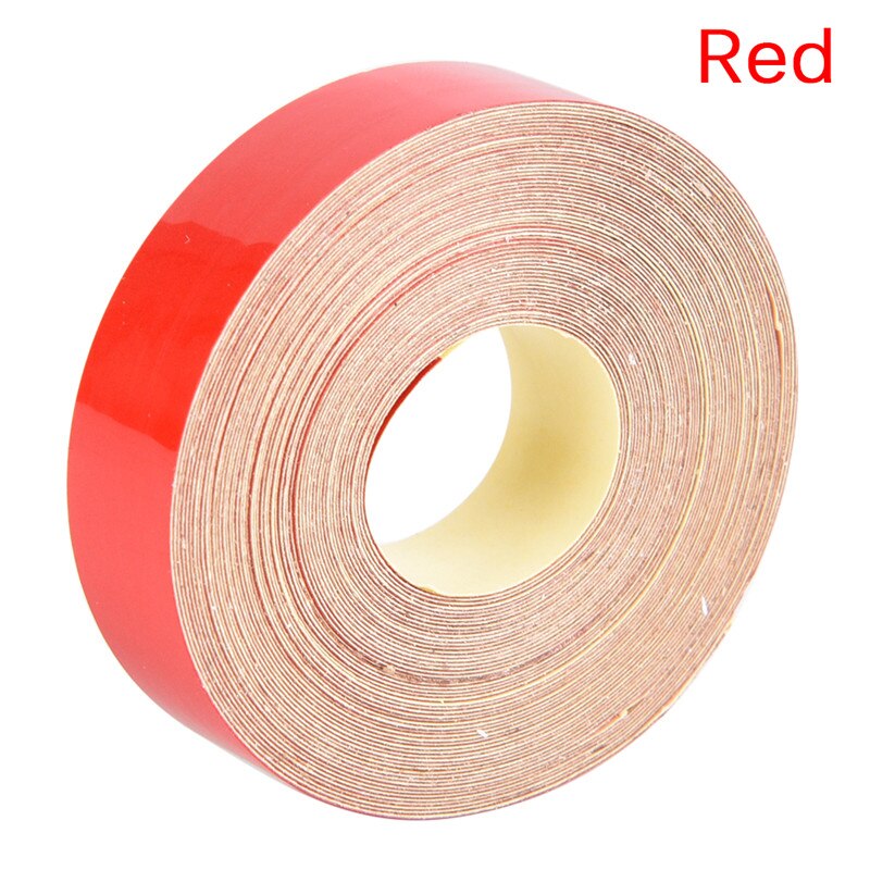 Auto Car Tape Light Reflective Sticker 5M Light Sensitive Straight Strip Reflector Visual Warning Figments Safe Bike Motorcycle: Red