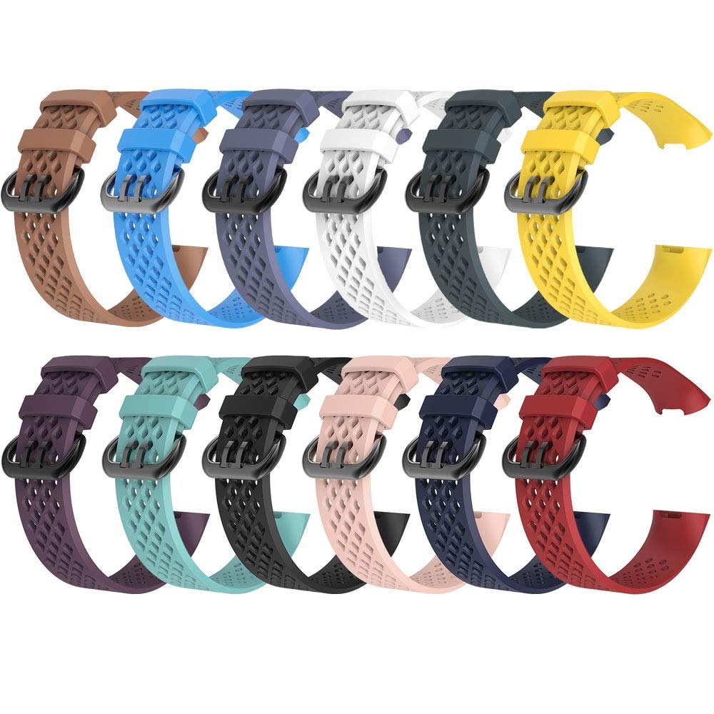 Erstatningsbånd til fitbit charge 3 rem silikonebånd til fitbit charge 4 åndbar urrem til fitbit charge 4/3 bånd