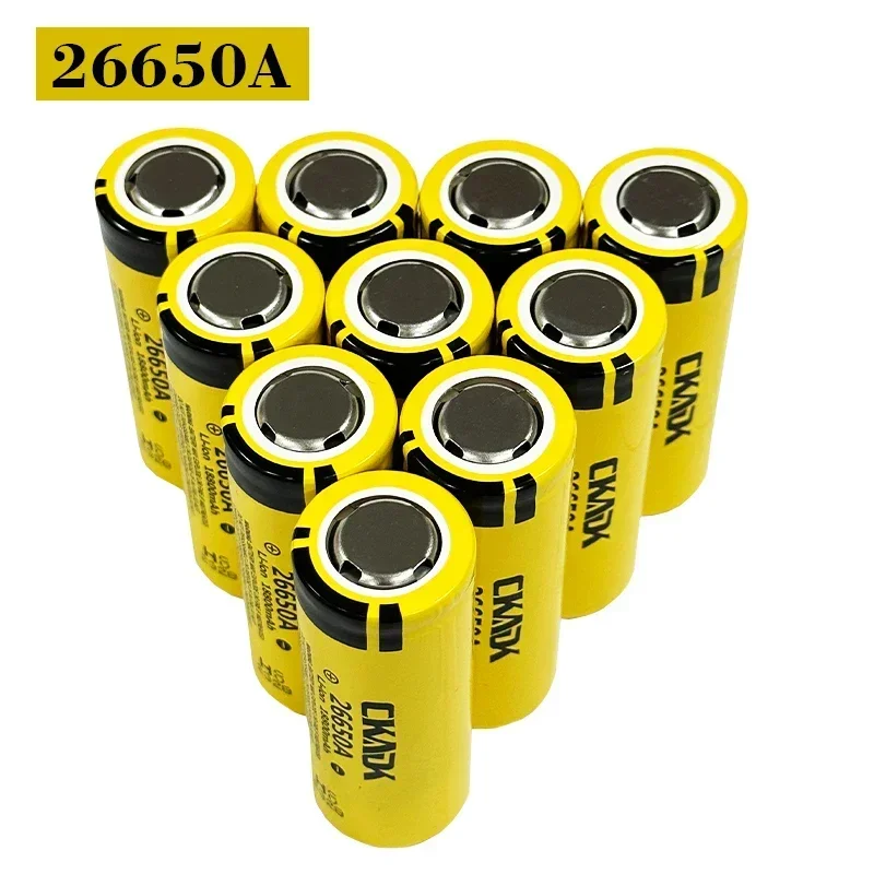 High Capacity 26650 18800mah Li-ion Rechargeable Battery Lii-50A 3.7v 26650-50A Battery for Flashlight 20A Packing