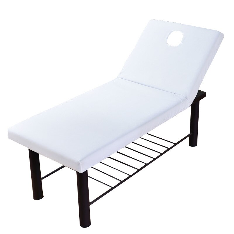 190X70Cm Cover Voor Schoonheid Massage Elastische Spa Bed Tafel Salon Couch Bedding Schoonheid Bed Schoonheid Massage Fysiotherapie bed Cover: WHITE