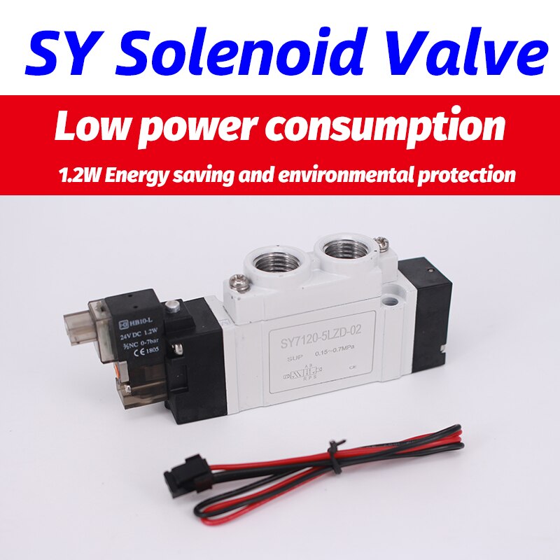 SMC type 5 port 2 position single Valve sy3120 Pneumatic Solenoid Valve SY5120 SY7120 4LZD 5LZD 6LZD DC12V DC24V AC110V AC220V