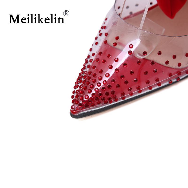 créateur chaussures pour femmes sandales pointu talons aiguilles à talons hauts cristal sandales soie écharpe blanc chaussures de mariage