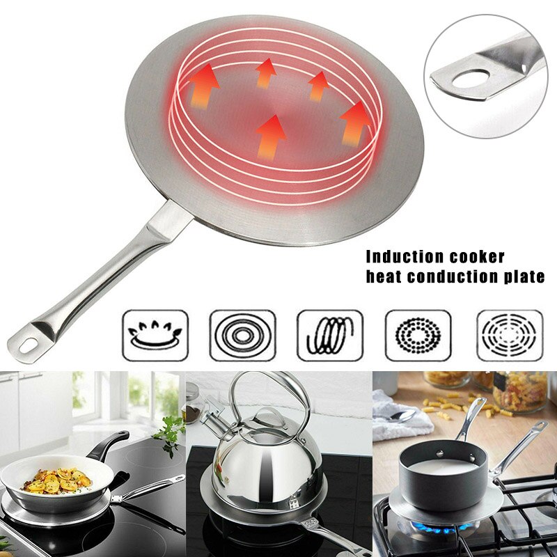 1pc Cooking Induction Hob Converter Heat Diffuser Disc Adapter Plate Saucepan Pot Tool