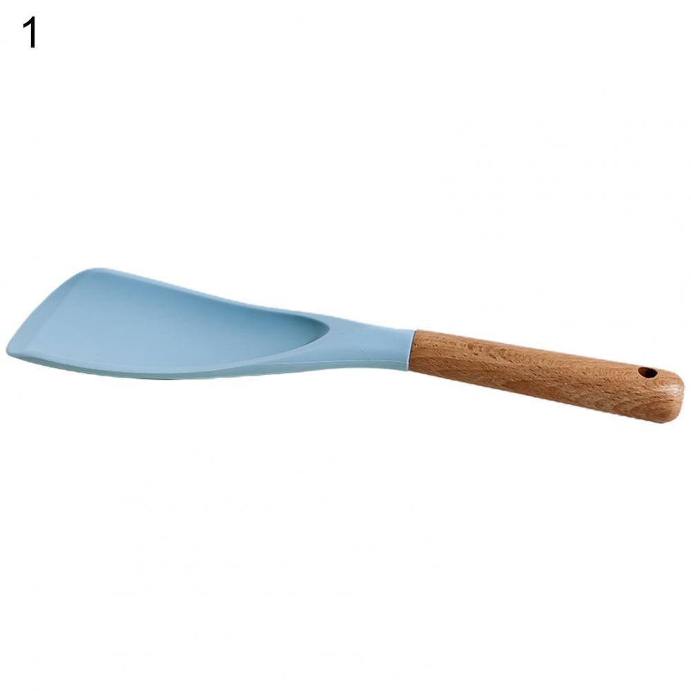 Good Flexibility Novelty Uneven Surface Cooking Scoop Heat-Resistant Rice Spatula Effortless Kitchen Accessories:  Blue 1