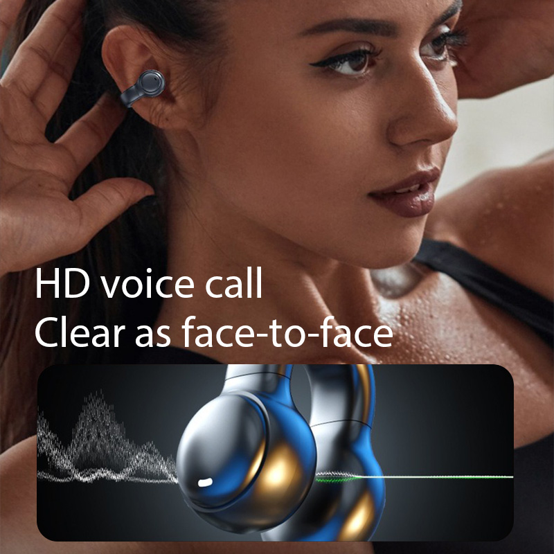 Wysokiej jakości bezprzewodowe słuchawki douszne z przewodnictwem kostnym Bluetooth z redukcją szumów Sportowe słuchawki do gier odpowiednie dla Xiaomi Iphone
