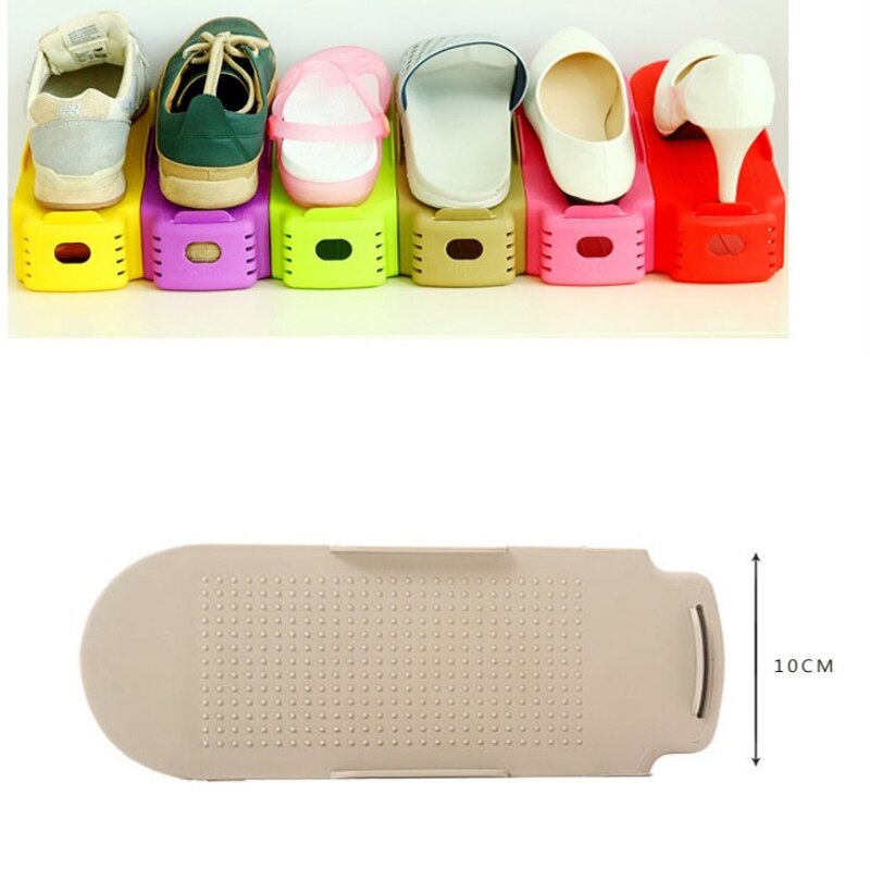 Shop Display Shoe Racks Double Cleaning Housekeeping Space-Saving Plastic Rack Storage Shelf Store Shoe Stand Shoemaker zapatero