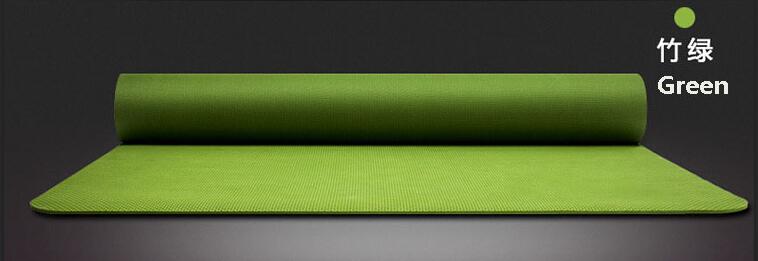3.5mm Rubber Yoga Mat - 183x66cm - Non-Slip Exercise & Pilates Pad - Includes Bag