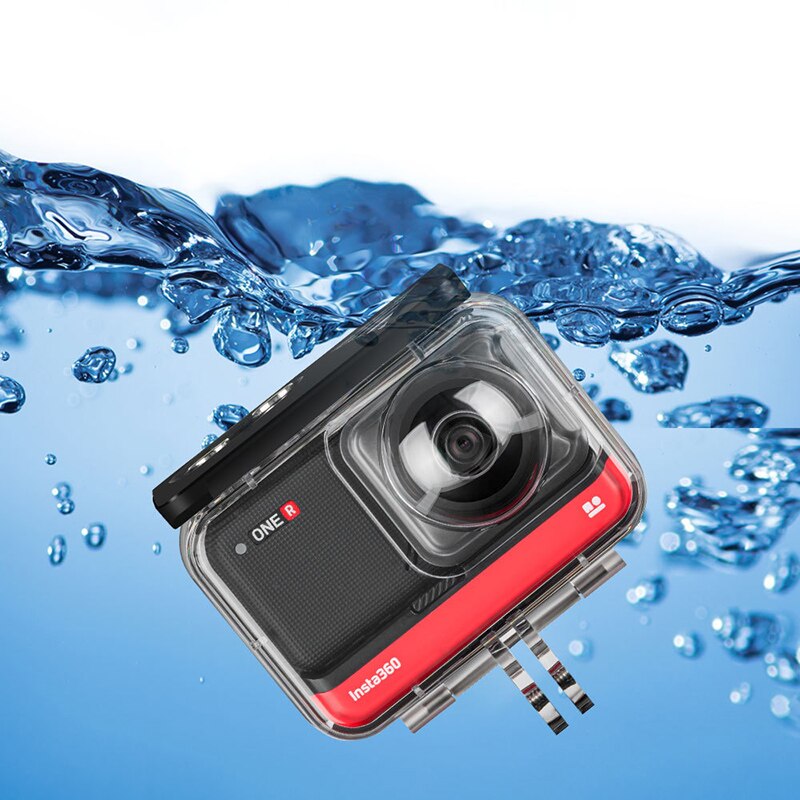 40m dybde dyk vandtæt kassebeskyttelse hus undervands dykning skal til insta 360 r 4k edition action kamera tilbehør