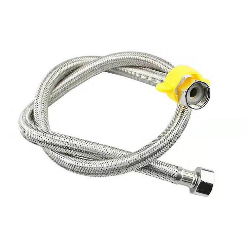 G1/2(4 ′) interface 304 Roestvrij Staaldraad Single-Head Gevlochten Buis Gootsteen Aanrecht Warme En Koude Kraan Inlaat Slang