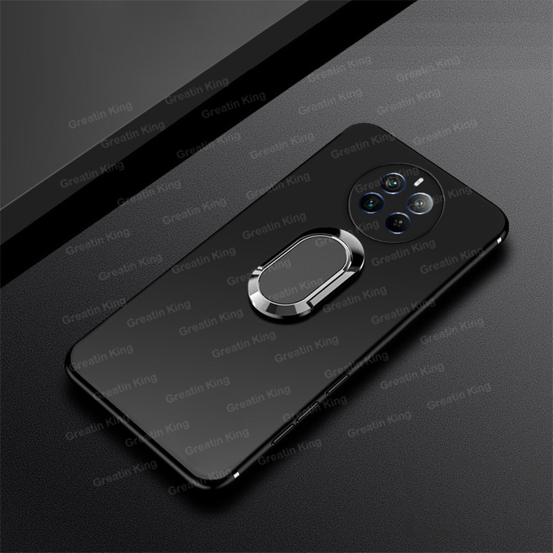 Handyhülle für realme 12, 4g, 12+ 5g, rmx , 3867 : magnetische metall-fingerringhalterung, weiche tpu-hülle: Holz