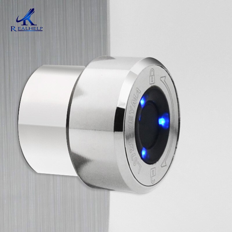 Frameless Glass Door Fingerprint Lock Flat Sliding Door Single Open Double Door Electronic Lock