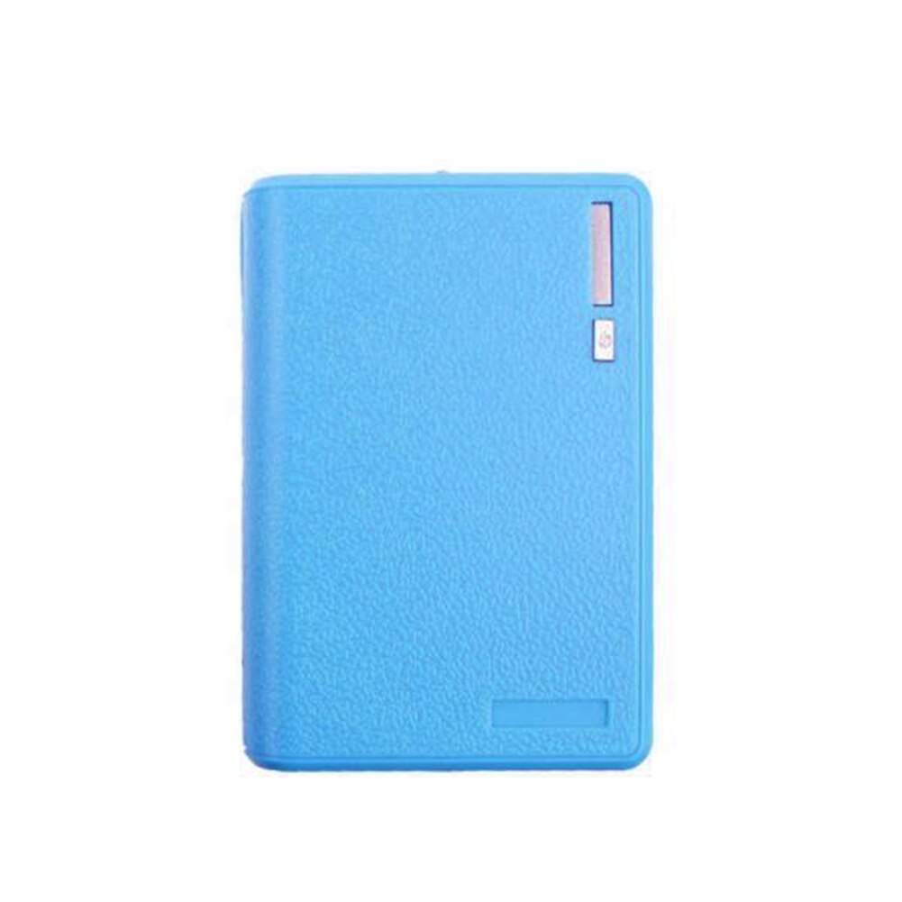 Resistente al desgaste, gran capacidad, sin soldadura, Banco de energía, contenedor exterior, funda de batería duradera, soporte de carga USB para batería 18650: Blue for 4pcs