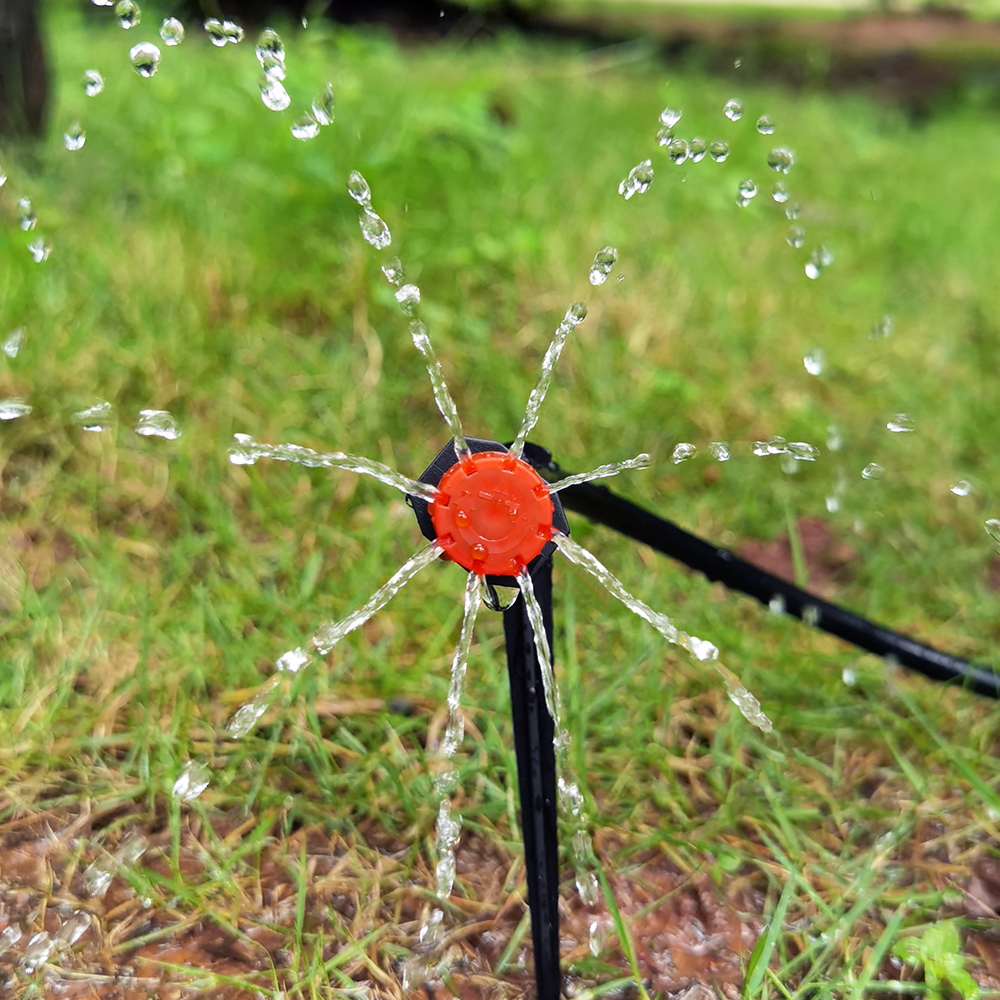 Kit de riego por goteo para jardín, boquillas de sistema de riego automático para tierras de cultivo, bonsái, plantas, flores, verduras, invernadero, 1/4 pulgadas, 10-30M