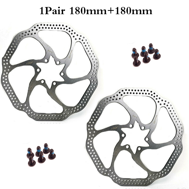 2 unidades AVID Rotor de freno de bicicleta disco de Rotor MTB 160mm 180mm 203mm Rotor de bicicleta para freno de Rotor Sram pieza de freno hidráulico de bicicleta de montaña: Azul