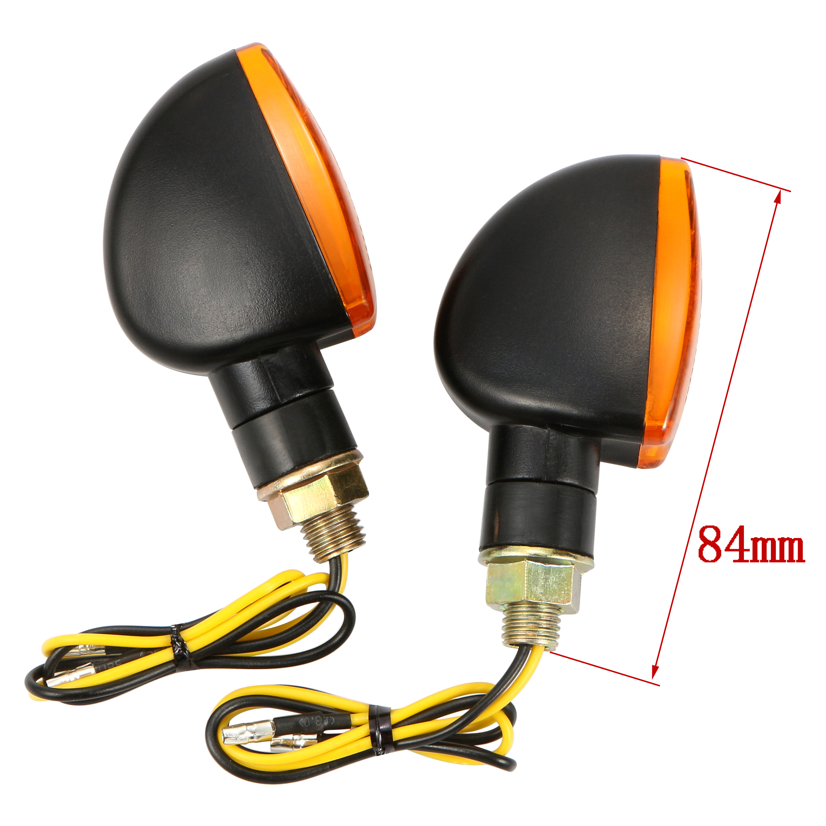 2 Stuks Universele Motorfiets Richtingaanwijzer Licht Amber Flashers Verlichting Motor Lamp Super Heldere Custom Achterlicht: 84CM