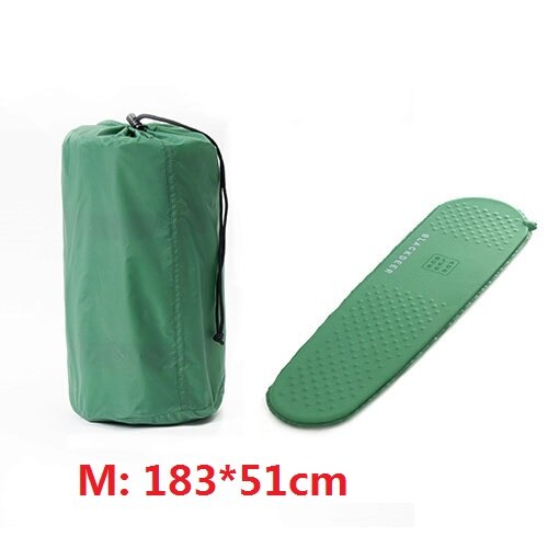 Blackdeer archeos let selvoppustelig liggeunderlag skum ultralet madras til camping vandring backpacking isoleret måtte: Hæregrøn   m 183
