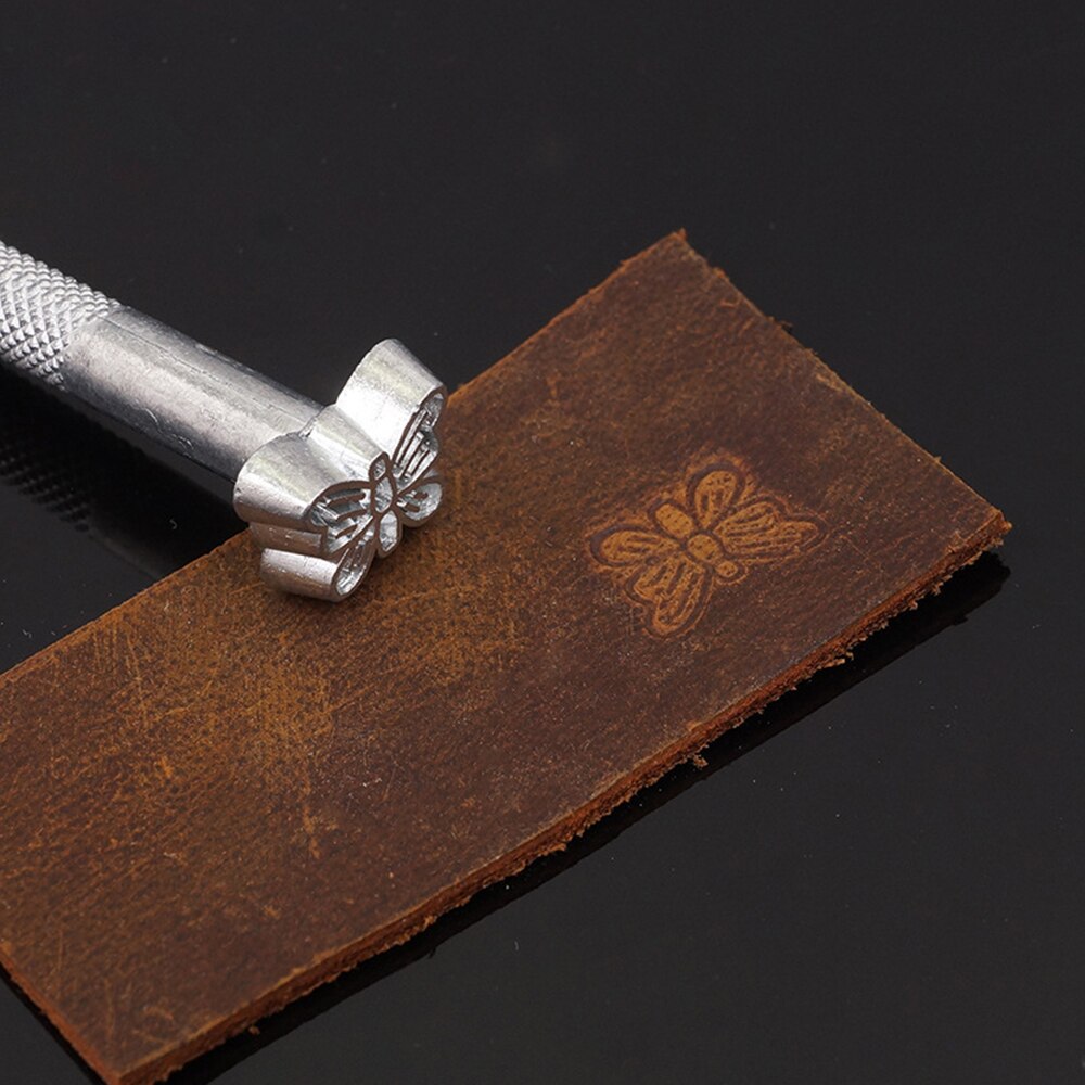 Outil d'impression en cuir sculpté, poinçon d'impression d'estampage en cuir, outils de gravure en cuir, ensemble d'outils d'impression en cuir artisanal fait à la main, 20 pièces