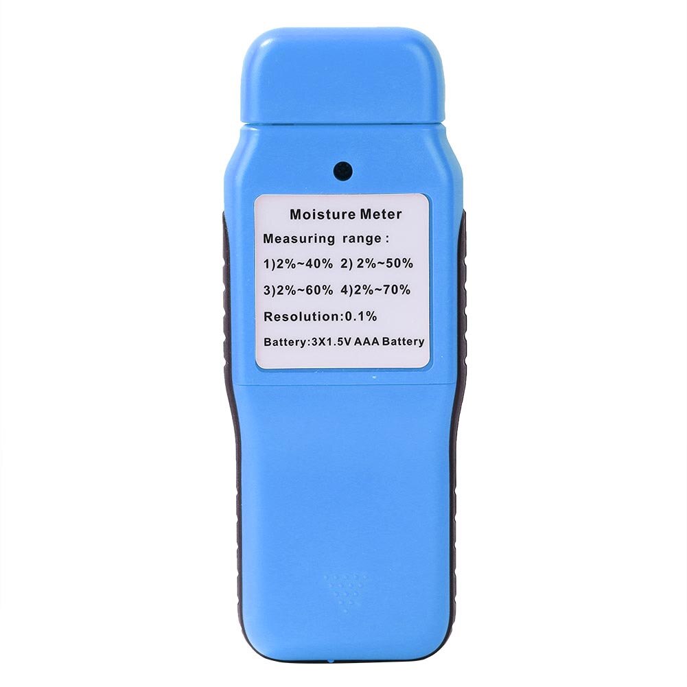 Tool Practical Backlight Measuring Humidity Firewood Wood Moisture Meter Data Hold Digital Handheld LCD Display Two Pins