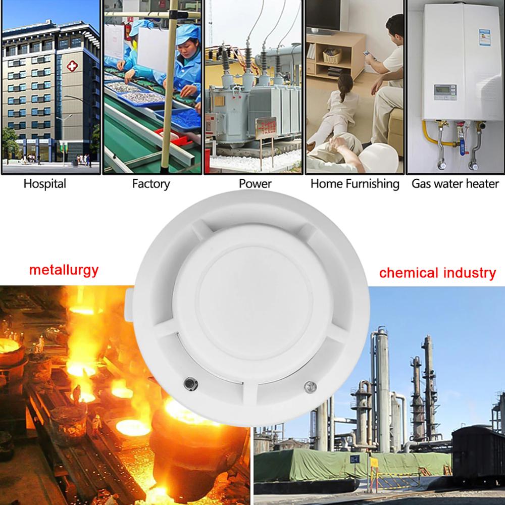 High Senstive Smoke Fire Detector Independent Alarm Home Security Wireless Fire Sensor Smoke Alarm LED Indicator Safety