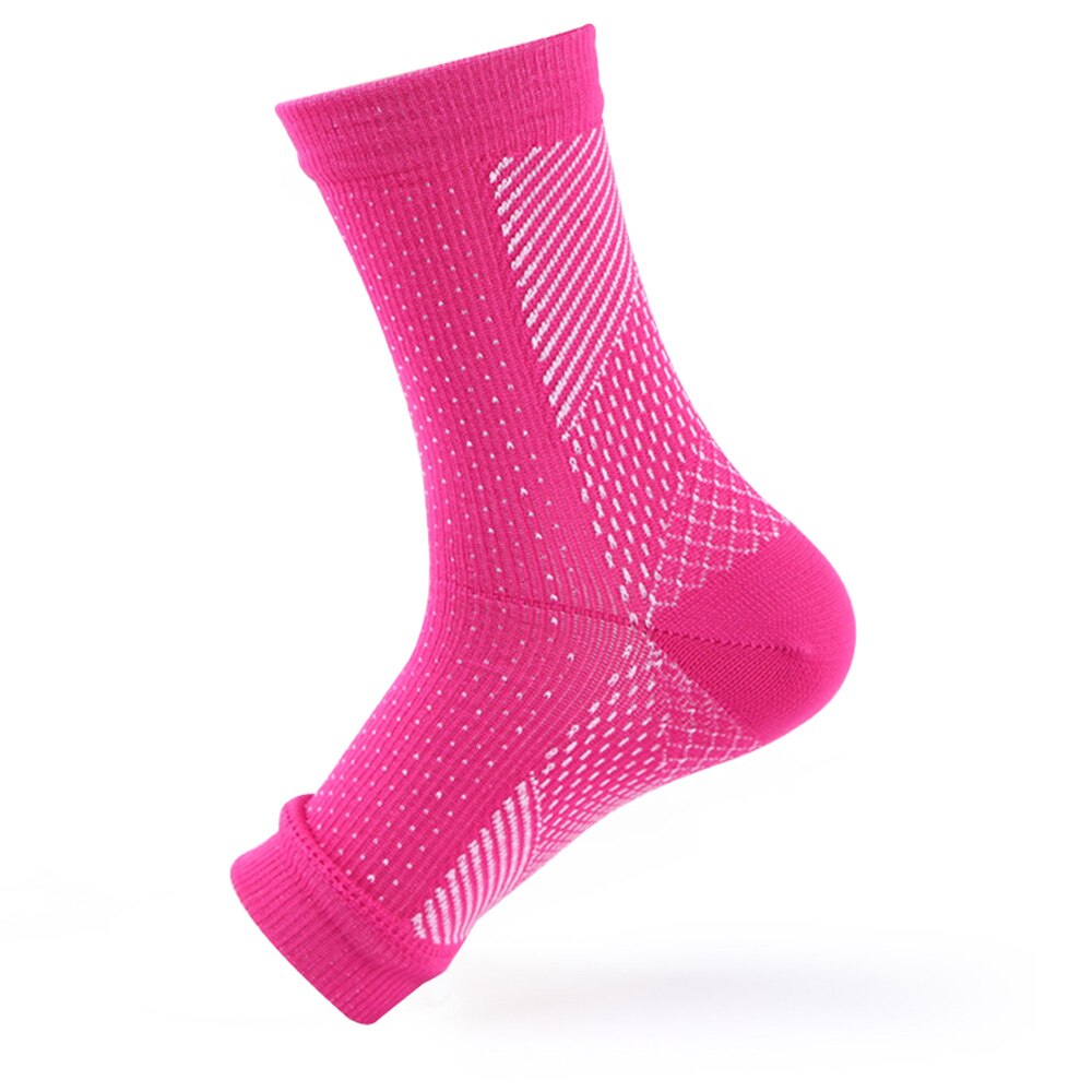 Compression Socks Compression Stockings Soothes And Relieves Achy Heels And Feet Nylon Fabric Best Plantar Fasciitis Reliever: rose red / L to XL