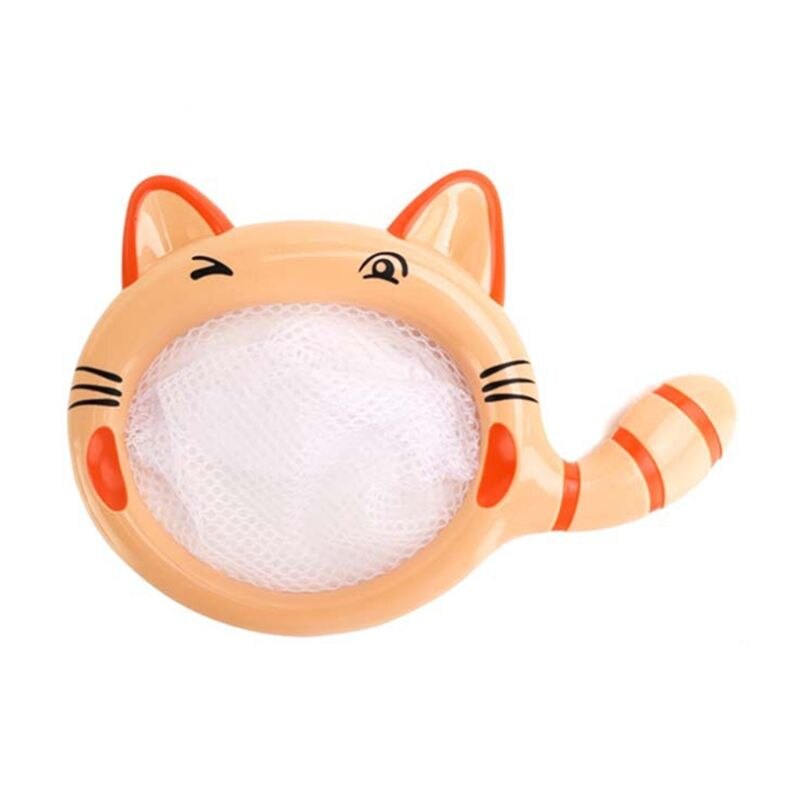 Leuke Cartoon Dier Kat Vissen Netto Baby Baden Tijd Water Zwembad Speelgoed Voor Kids Kinderen