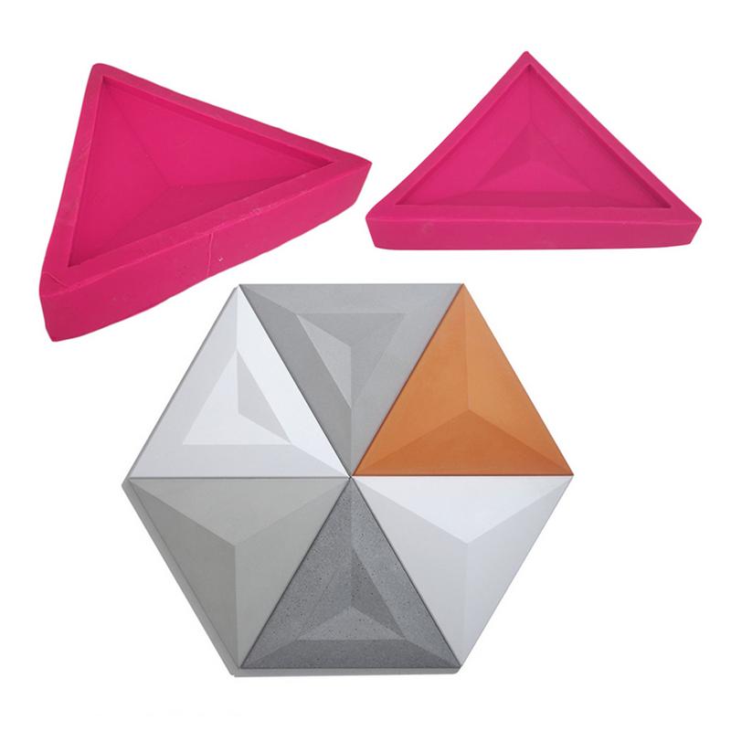 Geometric Wall Tile Concrete Silicone Molds TV Background Decoration Wall Brick Molds Silicone Forms For Wall Stone Handicraft