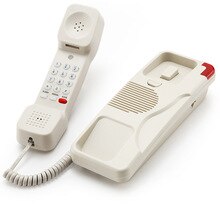 Vaste Telefoon Trimline Met Sos Knop, Verstelbare Ringer Volume, Wandmontage Amerikaanse Telefoon, Wit, Zwart