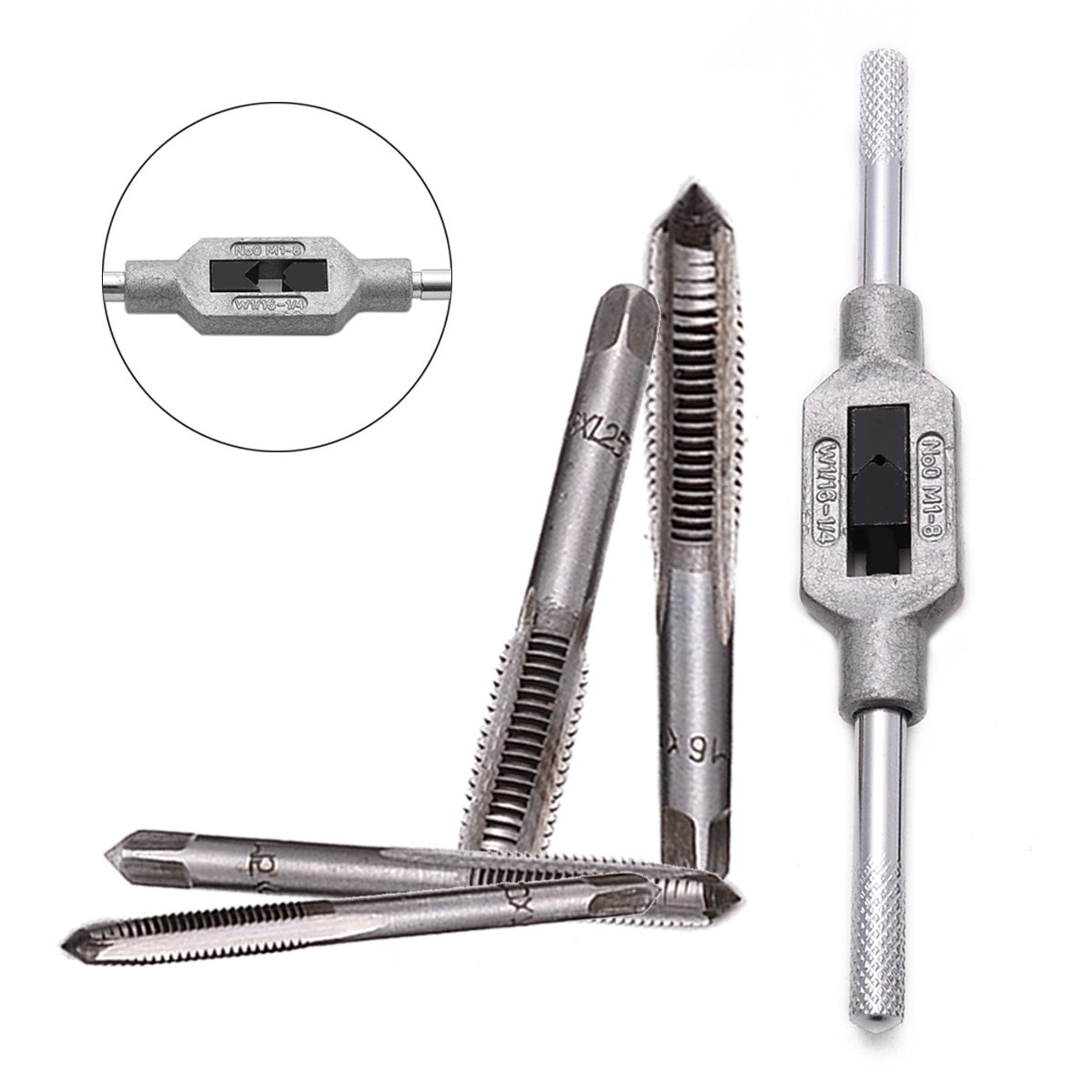 1Pcs Adjustable Tap Wrench with 5pcs Hand Screw Th... – Vicedeal