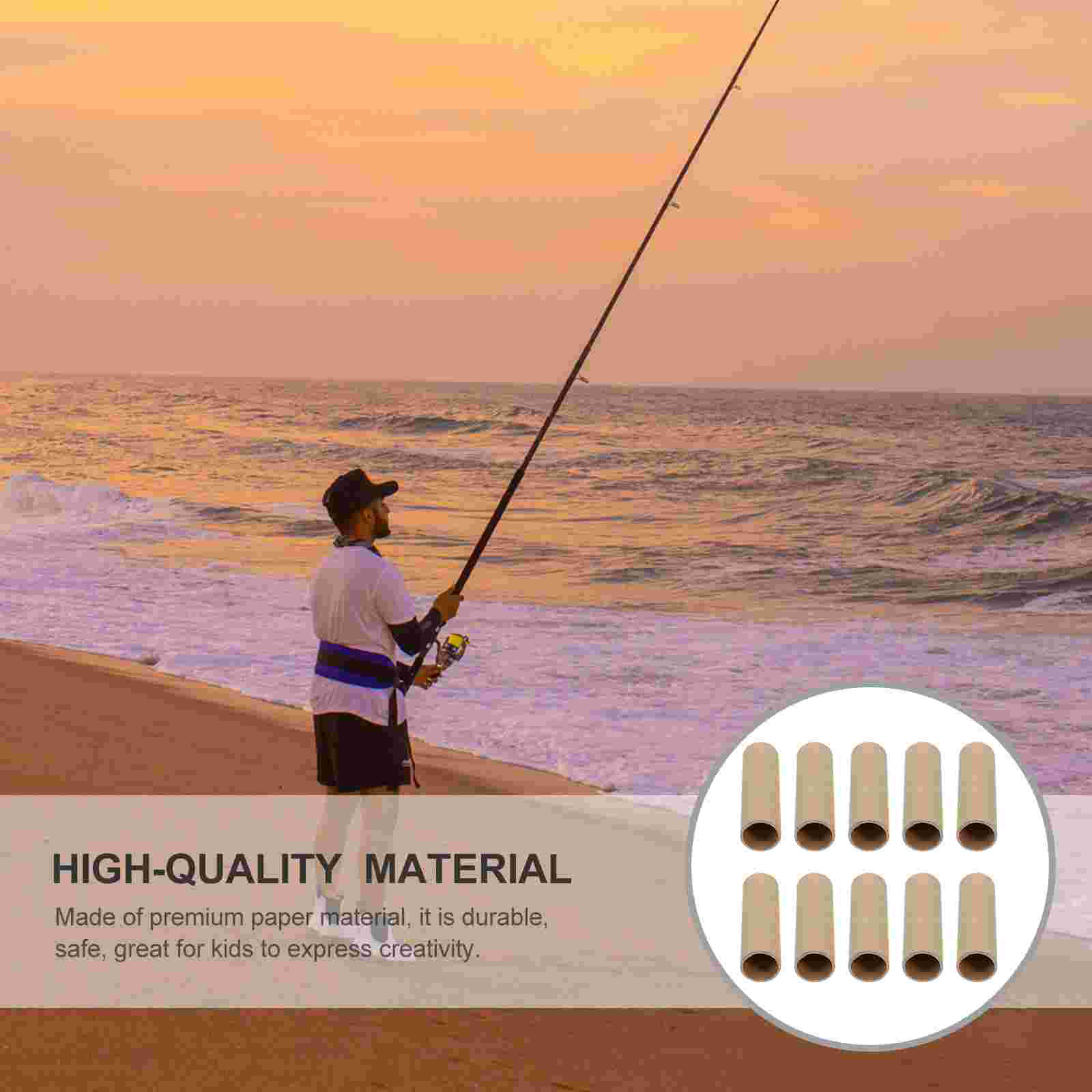 15pcs Children Hand-made Paper Tubes DIY Cardboard Tubes Round Paper Rolls