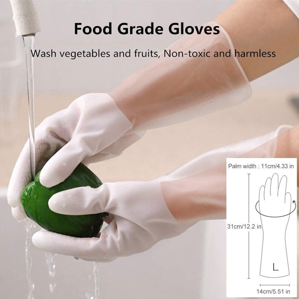 1 paire cuisine vaisselle lavage gants ménage vaisselle gants caoutchouc gants pour laver les vêtements nettoyage gants pour la vaisselle